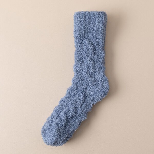 Winter Warm Fuzzy Coral Fleece Socks Women Men Velvet Thickened Home Sleepping Floor Socks - Image 10