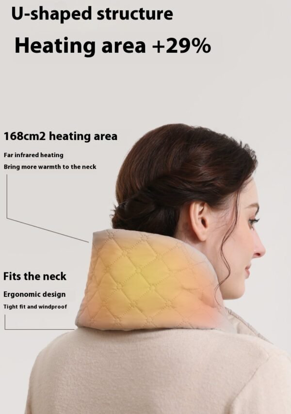Electric Heating Scarf 3 Gear Heating Pads Outdoor Warm Heated Scarf USB Heater Thermal Shawl Neck Brace Warm Bib For Women Men - Image 2